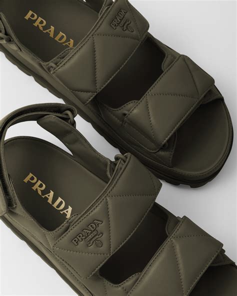 prada leather sandals.